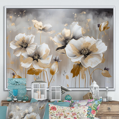 Souvenirs de coquelicots, rêves de fleurs IV sur toile