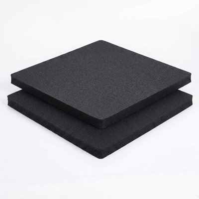 RV Stabilizer Jack Pads, 8.5 x 8.5 Inch Heavy-Duty Rubber Leveling Blocks, 2 Pack