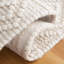Tapis géométrique en laine / beige tissé à la main Zuzana-519217717