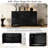 Style 4-Door Cabinet With Natural Finish, Smooth Metal Handles, Soft-Close Doors, Ideal For Small Areas Rooms-360205022