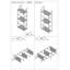 61cm W Iron Shelving Unit
