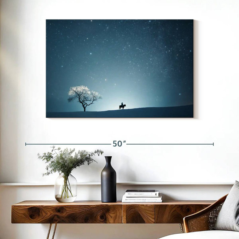 Une nuit étoilée II, H 26 po x l 39 po