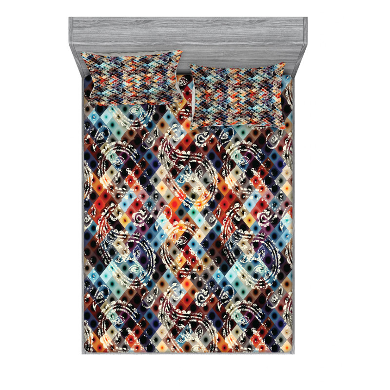 Microfiber Paisley Sheet Set