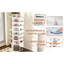 Armoire à chaussures rotative 360, organisateur de rotation 7, tour blanche, support d'exposition,