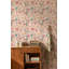 Floral Wallpaper Vintage Pink Wall Mural