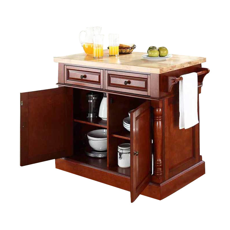 Ensemble d'îlot de cuisine 47,75 po Diamondback, Cerisier classique