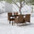 Patio Dining Set with Rectangular Table , Cushions Included-719622457-719622445-719622447