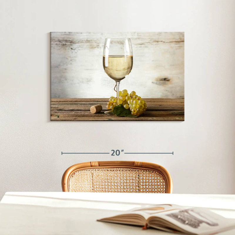 Yarlin White Wine, 16" H x 24" W
