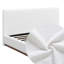 Lit tapissier en tissu blanc avec base en bois massif-737370283