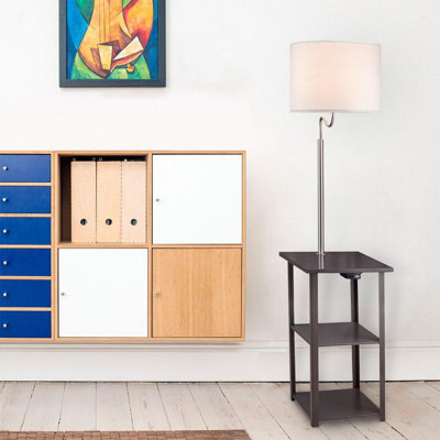 SLampuared Sofa Side Shelves Table Lamp