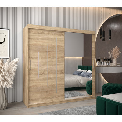 Ashray 2 Door Manufactured Wood Wardrobe