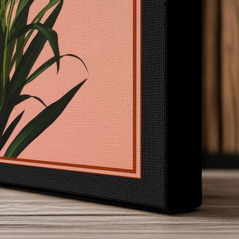 Garden Botanica Botanical - Wrapped Canvas, 36x24 - 91.4 x 61.0 cm, Black Border