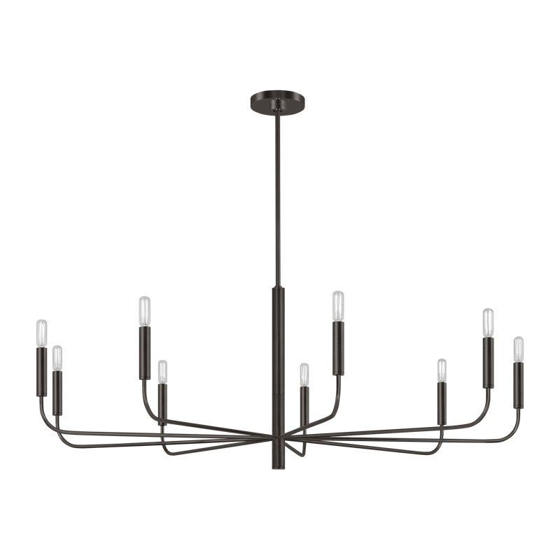 Lustre large Brianna, Fer vieilli