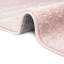 Tapis rayé en polypropylène tissé à la machine en rose clair / ivoire-732316869