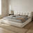 Cloud Corduroy Bed Frame, Soft Upholstered Platform Bed with Thick Padded Headboard & Bolster Pillow, Cloud-Like Cozy Comfort & Easy Assembly-1719857535-1719857521