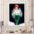 White Picture Framed
