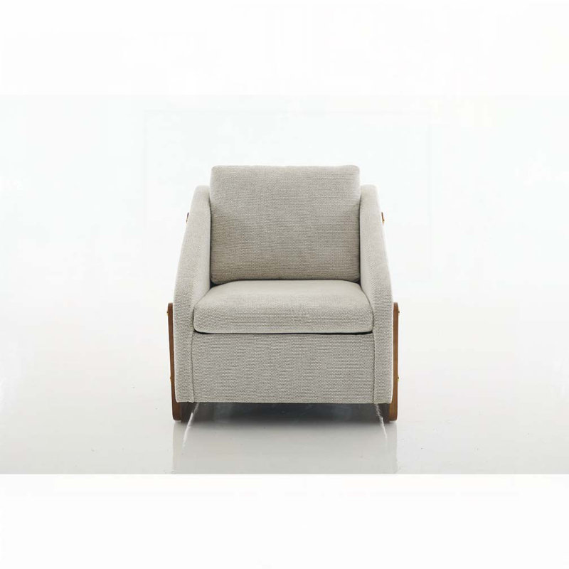 Fauteuil en chenille, Beige