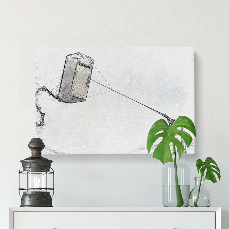 Fridge Kite by Banksy - Wrapped Canvas, 50cm H x 76cm W x 3cm D