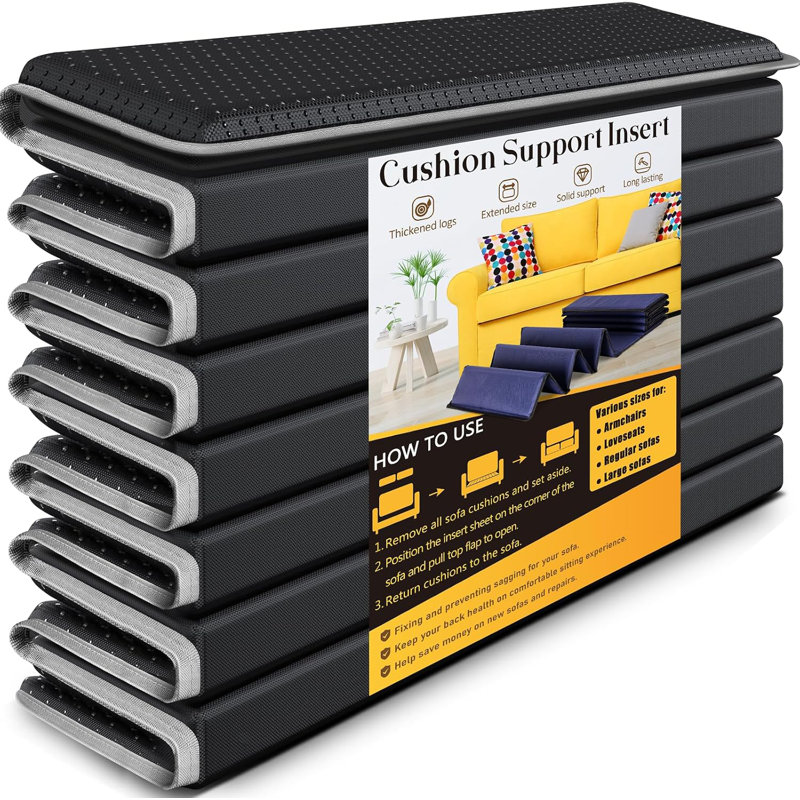 Support de coussin robuste pour siège affaissé de 21,5 po x 70 po, épaissir le canapé en bois massif sous les planches à coussins, fixer et protéger parfaitement le siège, prolonger la durée de vie