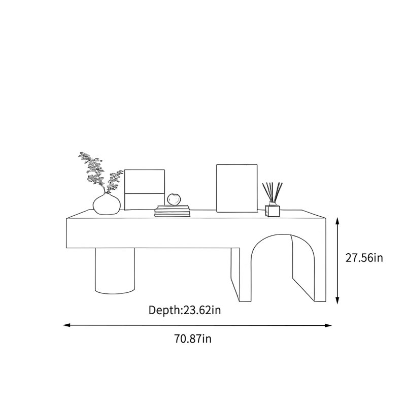 Table de présentation de vêtements, H 27,56 po x l 70,87 po x P 23,62 po