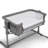 Delta Children Close2Me Bedside Baby Bassinet