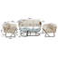 Azden Outdoor Conversation Sets Handwoven Rope Weaving Furniture Set For 5 People With Galvanised Iron Frame-118574823