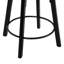 Tabouret de comptoir pivotant avec siège rembourré et structure en métal Logan, ensemble de 4-1847915806