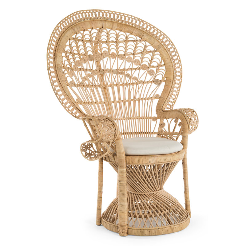 Upholstered Armchair, Natural