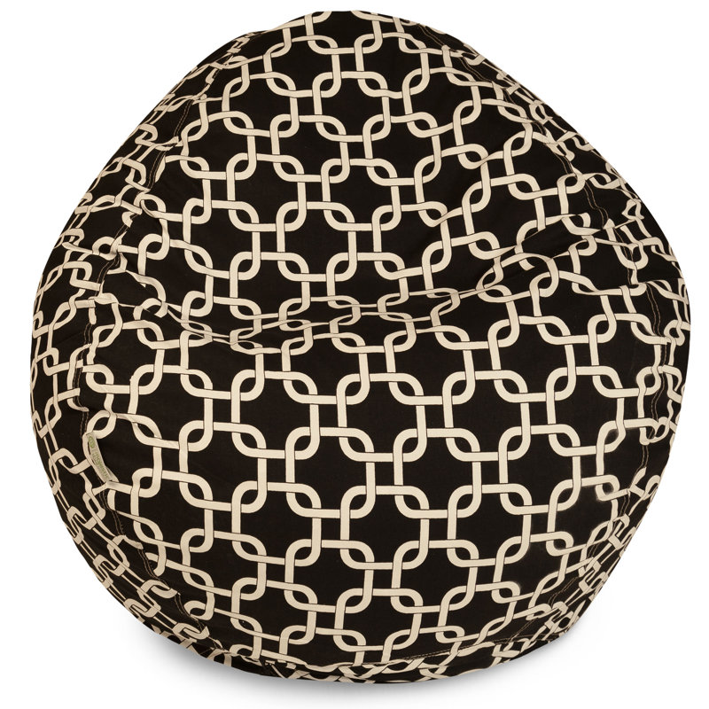 fauteuil sac de pois Banas, H 22 po x l 28 po x p 28 po, Polyester noir