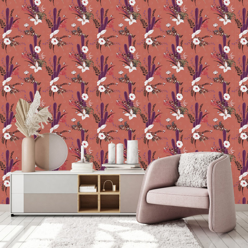 Aracelli Floral Tile, 125" L x 25" W