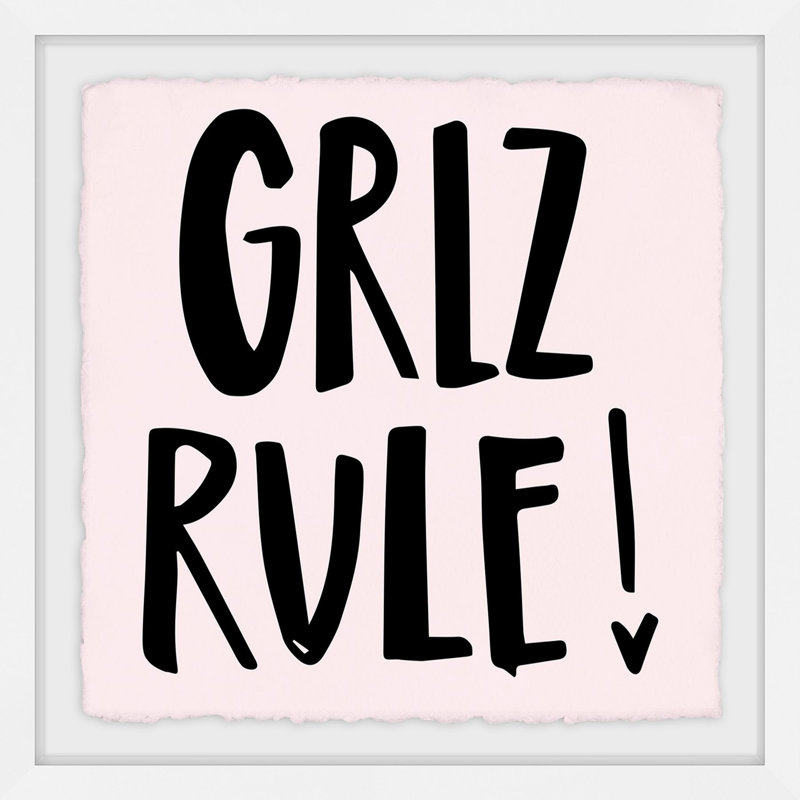 'Girlz Rule' Framed Print, 18" H x 18" W