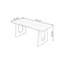 Bureau d'écriture rectangulaire en bois massif brun-914354961