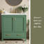 Meuble-lavabo vert 30 po avec lavabo simple