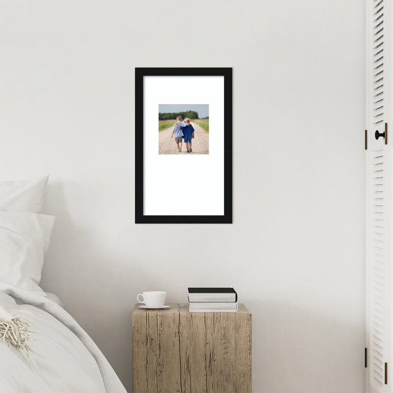 Cadre photo Avon, Blanc éclatant lisse, 13 x 22 emmêlés à 8 x 8