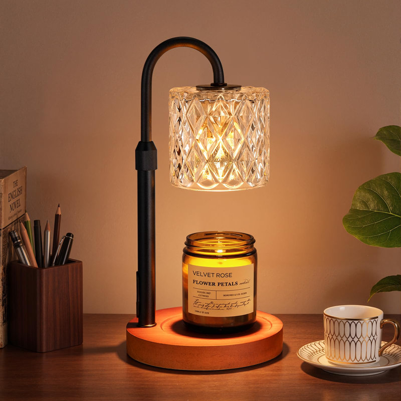 Lampe chauffe-bougie avec minuterie, cadeau d'anniversaire pour femme, jolie décoration de chambre