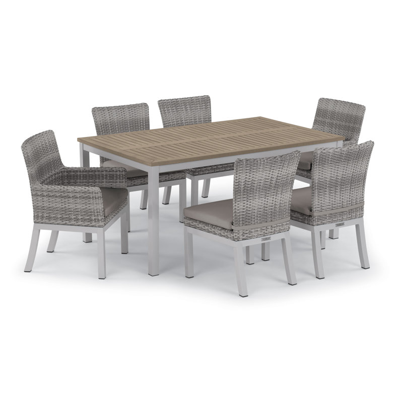 Argento Outdoor Dining Side Chair, Stone