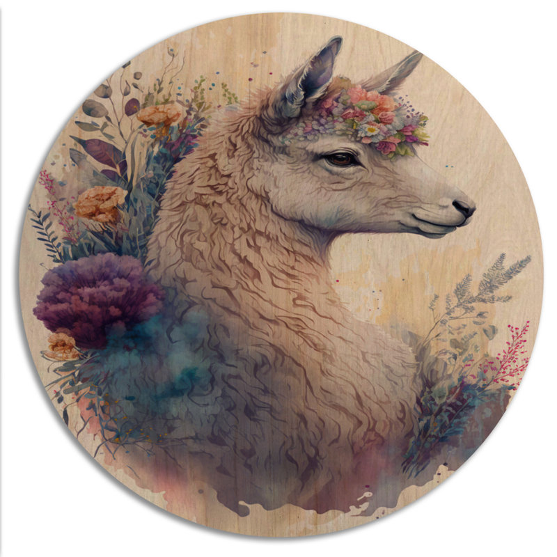 - Art mural en bois animaux - Bois de pin naturel, L 29 po x H 29 po