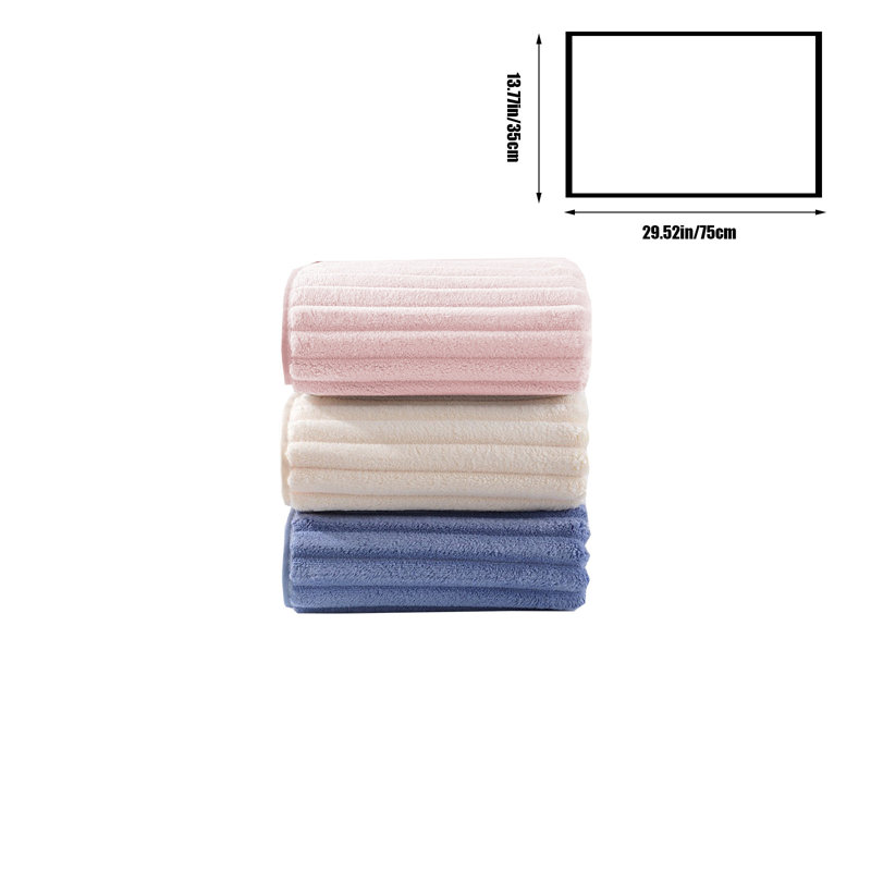 Collection de serviettes pour salle de bain Spa Hotel 13,7 po x 29,5 po | Ensemble de 3
