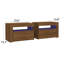 Table de chevet Winnex en brun