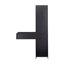 Table de coiffeuse noire moderne et minimaliste, rangement multicouche, grand espace de rangement