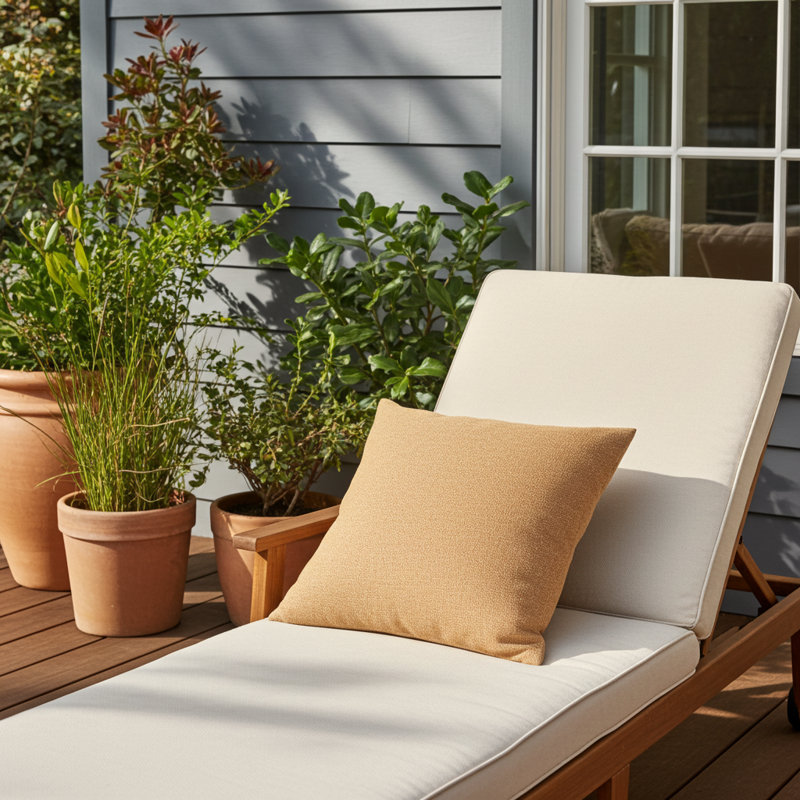 Burnt Sienna Square Indoor/Outdoor Pillow Cover & Insert, 18" x 18"