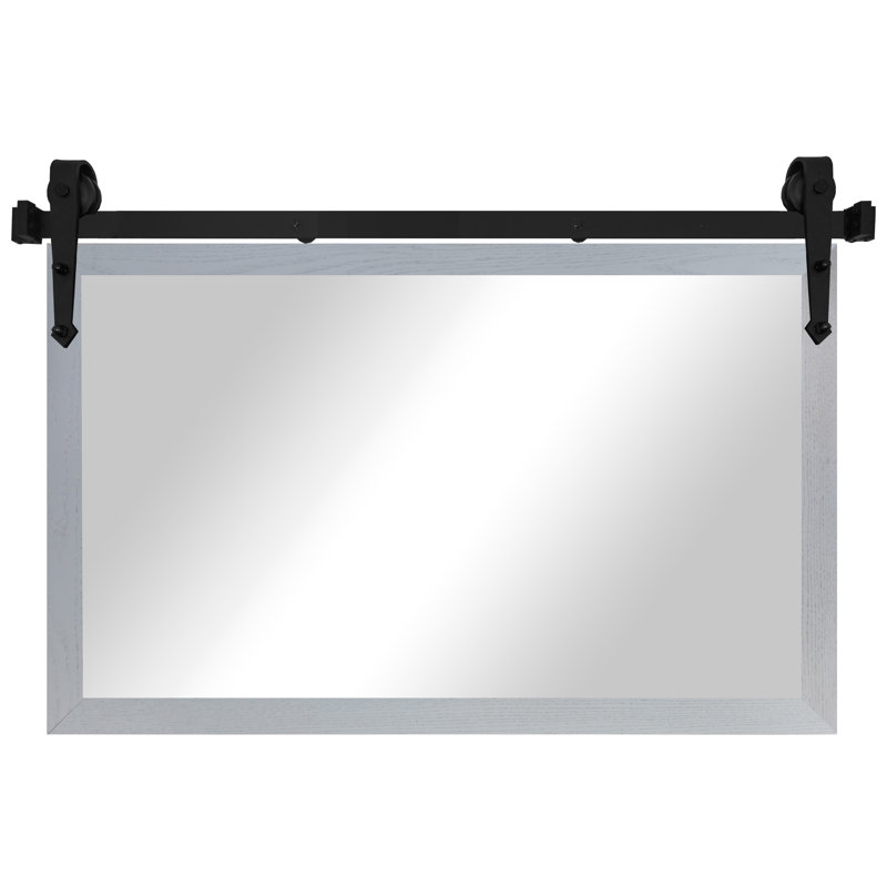 Miroir Gracie Oaks, 32 po x 33 po, Gris