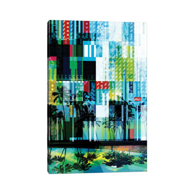 Mid Century Modern Palms III by Irena Orlov - Wrapped Canvas Print