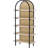 5 Tier Arched Bookshelf With Backing,boho Arch Bookcase