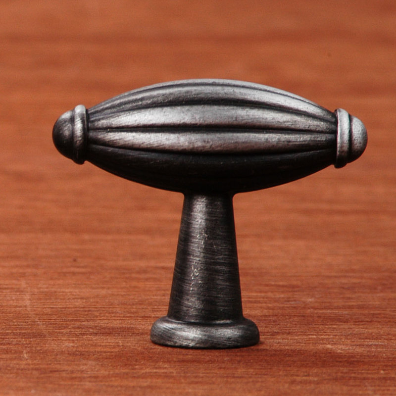 CK Series Bar Knob, Distressed Nickel, Large
