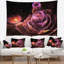 Tapisserie d'art mauve floral-28488228