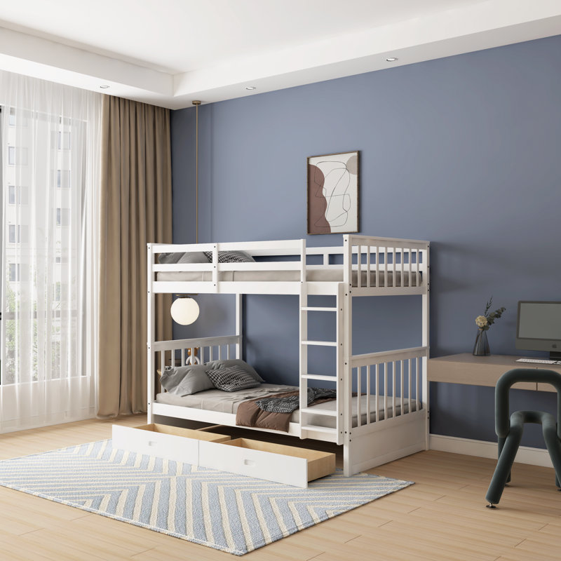 Lit superposé simple Eskill par Harriet Bee, Blanc