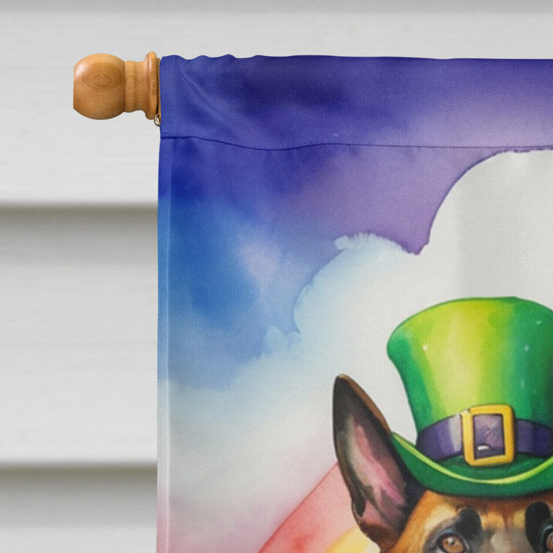Double Sided 40'' H x 28'' W Polyester St Patrick's Day House Flag