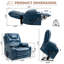 Fauteuil inclinable électrique à deux bras avec massage et chaleur Palmera-537559489
