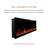 Ultra Thin 72" Aerus Slim Recessed or Wall Mounted Electric Fireplace, Alexa/Wifi Enabled-102323154